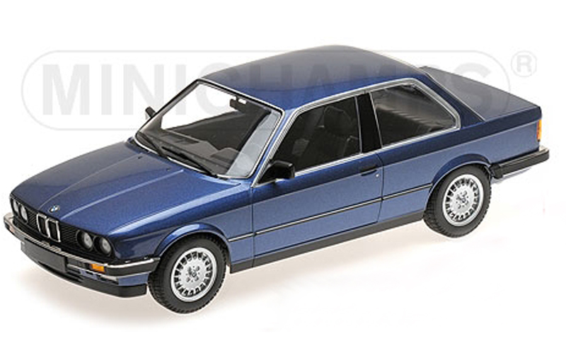BMW E30 Limousine 2 türig 323i 1982 blau metallik 1:18 BMW E30 Limousine 2 türig 323i 1982 blau metallik 1:18